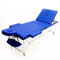JF-AY01 Массажный складной двухсекционный стол с рамой из бука, синий