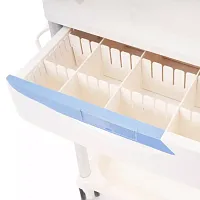 МЕТ Тележка медицинская с выдвижными ящиками и стойкой для растворов