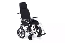 Электрическое кресло-коляска раскладываемая в горизонталь, с self-откидной спинкой