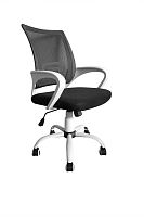 КР08 Кресло каркас белый,обивка черная